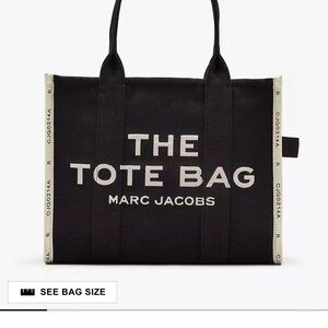 Marc Jacobs Black Tote with White Accents